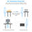 Adjustable Metal Base Standing Desk Converter
