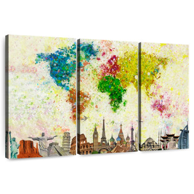 Carte du monde Aliaz Paint Splash