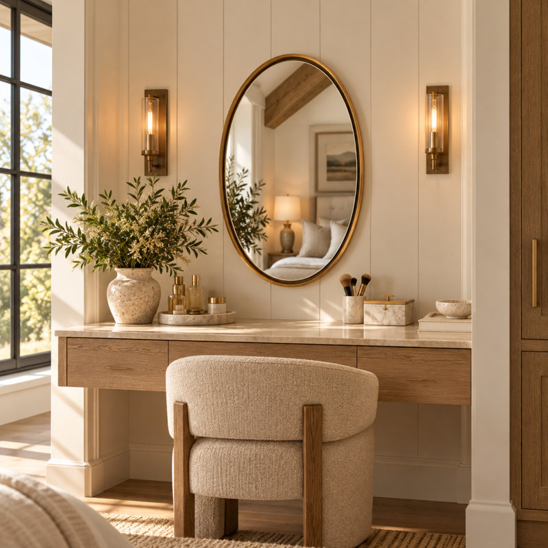 Sylvie Iron Framed Mirror