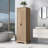 Storage Cabinet With Two Doors For Bathroom, Office, Adjustable Shelf, MDF Board, Brown (Old Sku:N725P181207D)-834134829