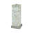 Modern White Chrome-Finished Base Mosaic Pattern 1Pc Table Lamp Soft Diffused Light White Shade