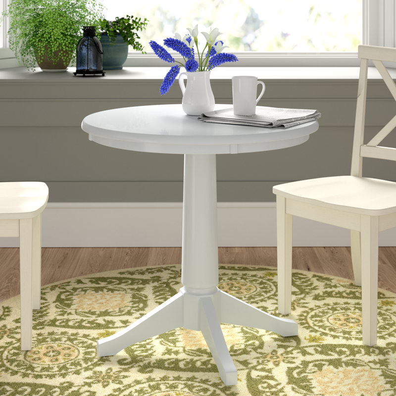 Table de salle à manger Imilia, Blanc, H 29,9 po x L 30 po x l 30 po