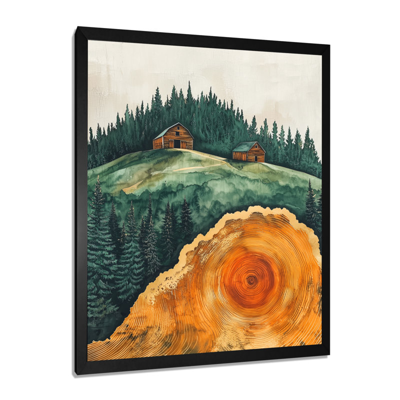 Reproduction d'art sur toile, golkan - paysages, Noir, H 20 po x l 12 po, Reproduction encadrée d'une seule photo