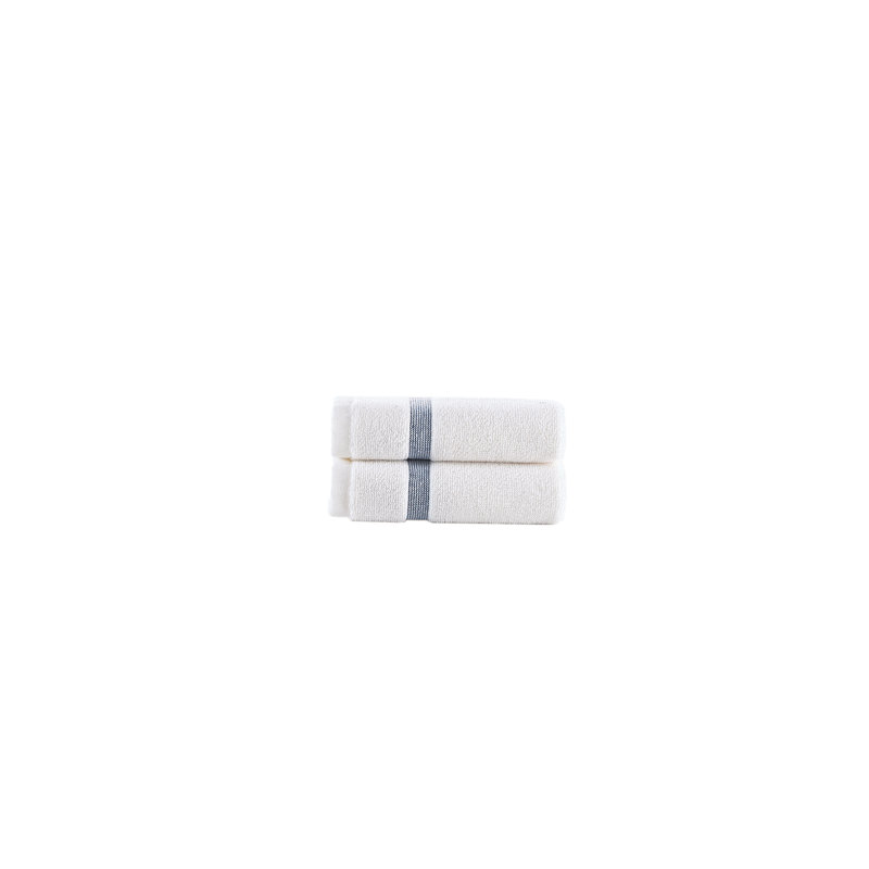 Turkish Cotton Midweight Jacquard Washcloth, Navy