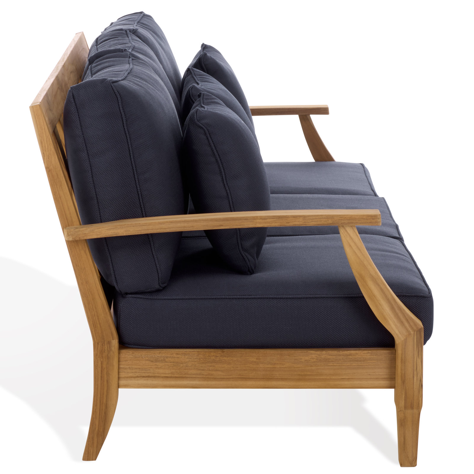 Clairmont Teakwood Patio Sofa, Navy