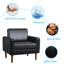 Fauteuil 34,25 po en similicuir capitonné-1259795058