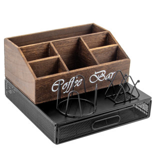 Coffee Pod Drawer Holder K Cup Capsule Storage Organizer 2 Tier Kcup Coffee  Pods Holder With Sliding Baskets for 72 Capacity K Pod, Suit for Home