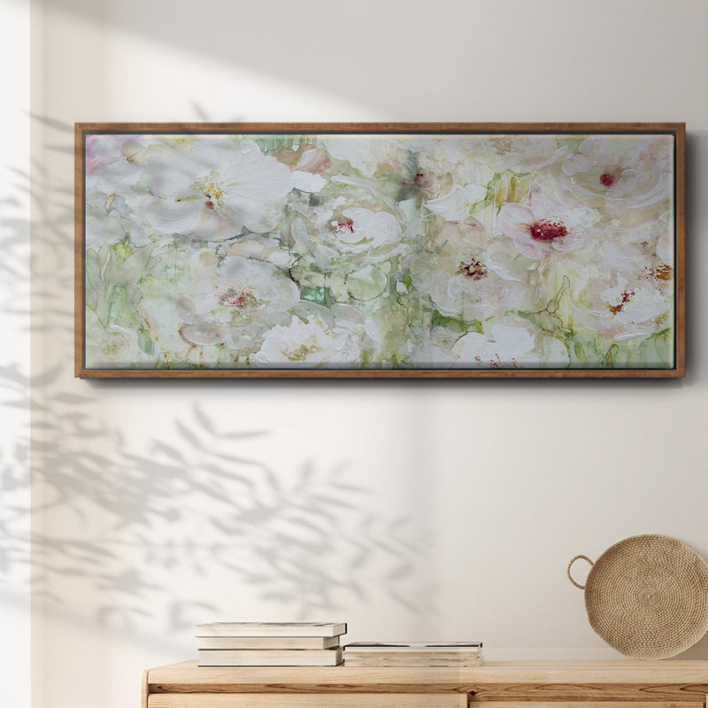 Jardin Blanc- Framed Canvas