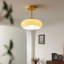 Luminaire suspendu en forme de dôme en cuivre 1 lumière beige-620635020