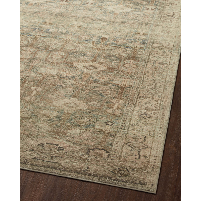 Ivory 8' x 10' Rectangular Easy Care Synthetic Rug