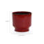 Pot à fleurs rond rouge en céramique-1193320585