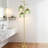 3-Light Tree Floor Lamp With Green Glass Shades, Rustic Gold Finish Tall Standing Lamp For Living Room, Bedroom, Office, And Corner Decor-470410511-470410513