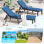 Chaise longue en rotin et osier 2 pièces-1877389082