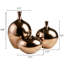 Vases décoratifs en céramique à miroir 3 - Finition bronze métallique, fait à la main, conception unique, différentes dimensions pour la décoration intérieure