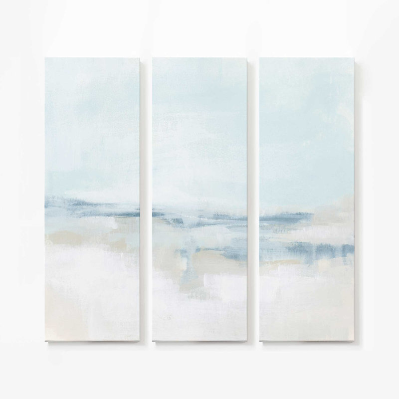 «Cloudy Shoreline Hues II», reproduction sur toile, H 60 po x l 60 po x P 1,25 po, Toile tendue, 3