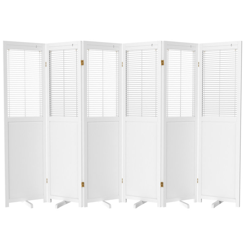 Cloison pliante haute de 6 pi Cayenna, 6, Blanc