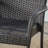 GREY PE WICKER STACKING CHAIR 2Pcs