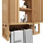 Armoire de salle de bain murale en bambou EBern