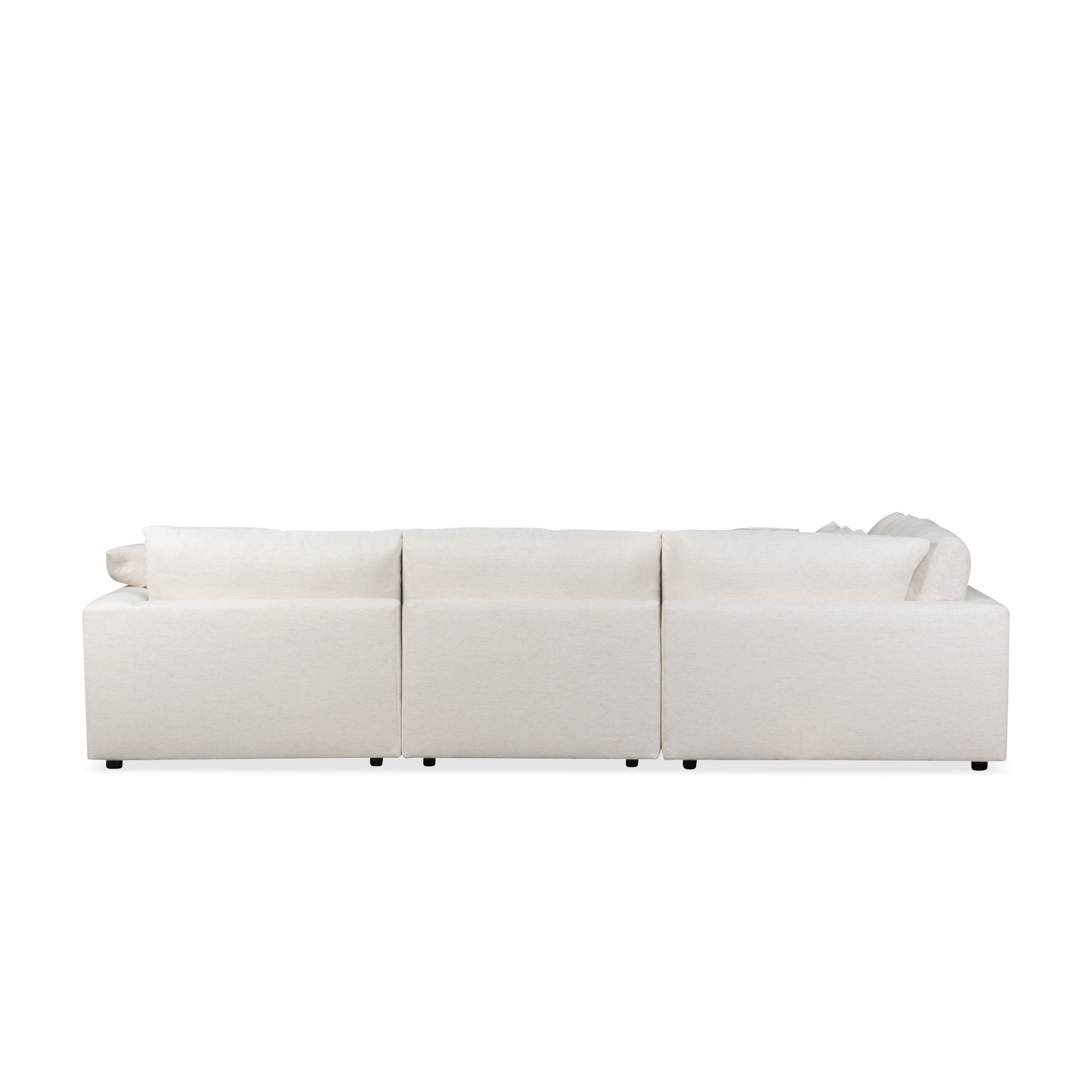 Remy 117'' 4 - Piece Modular Sectional, Nomad Snow Crypton® Chenille