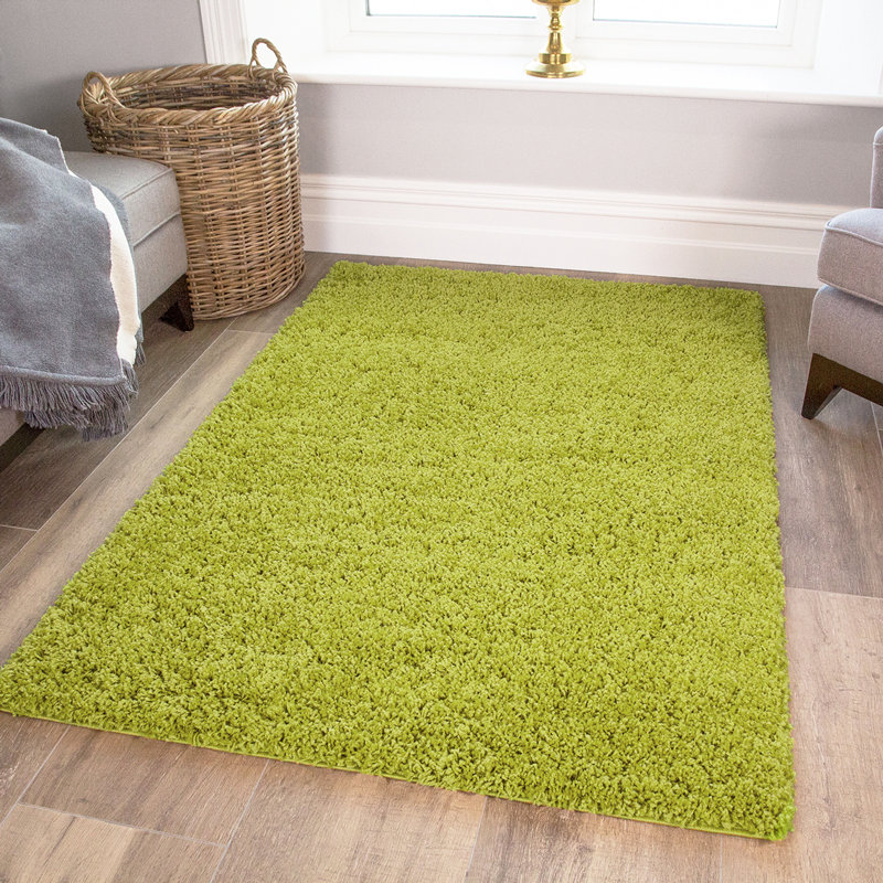 Honey-Mae Solid Colour Shag Area Rug, Rectangle 120 x 170cm