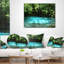 Coussin lombaire paysage forêt profonde