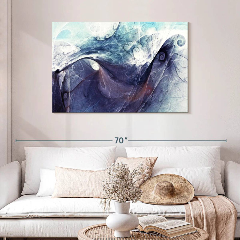 Abstrait dynamique Avery Abyss, H 30 po x l 45 po