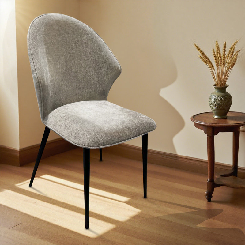 Élégante chaise d'appoint Mid-Century moderne avec assise rembourrée confortable