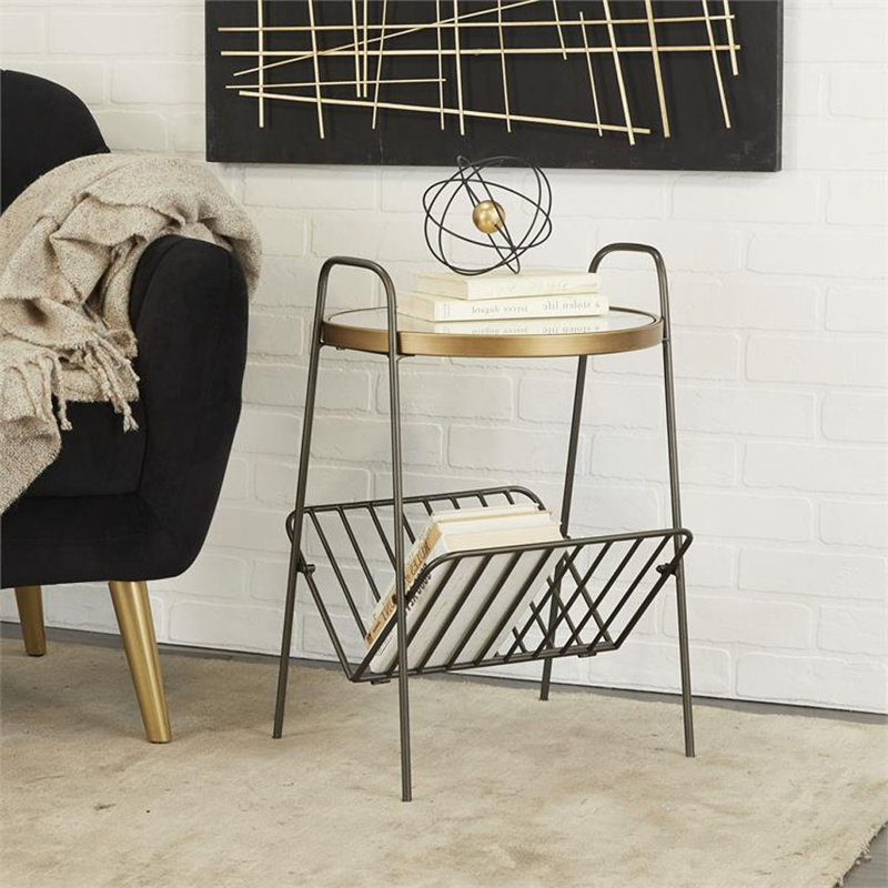 Table de bout avec rangement Iridessa