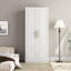 Armoire-penderie moderne blanche H 70,8 po x l 31,1 po Michigan