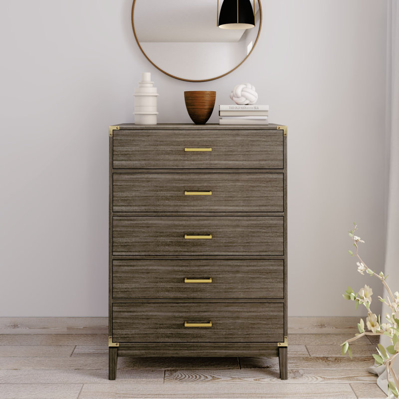 Commode 5 tiroirs Aydin, Argile