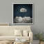 «Pastel Navy Abstract Sky Clouds Modern Relaxing Minimalist», reproduction sur toile flottante-98126391-98126393