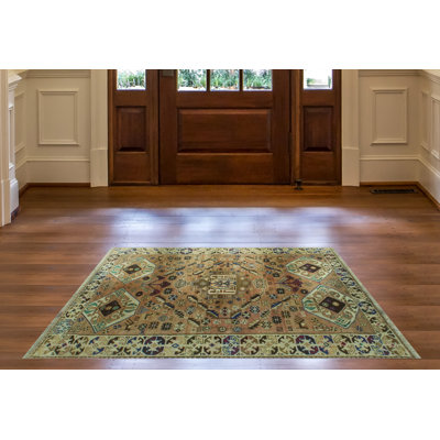 Keira-Marie One-of-a-Kind 3'8 X 6'3 1980s Wool Area Rug in Rust