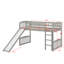 Lit mezzanine simple avec glissoire et échelle