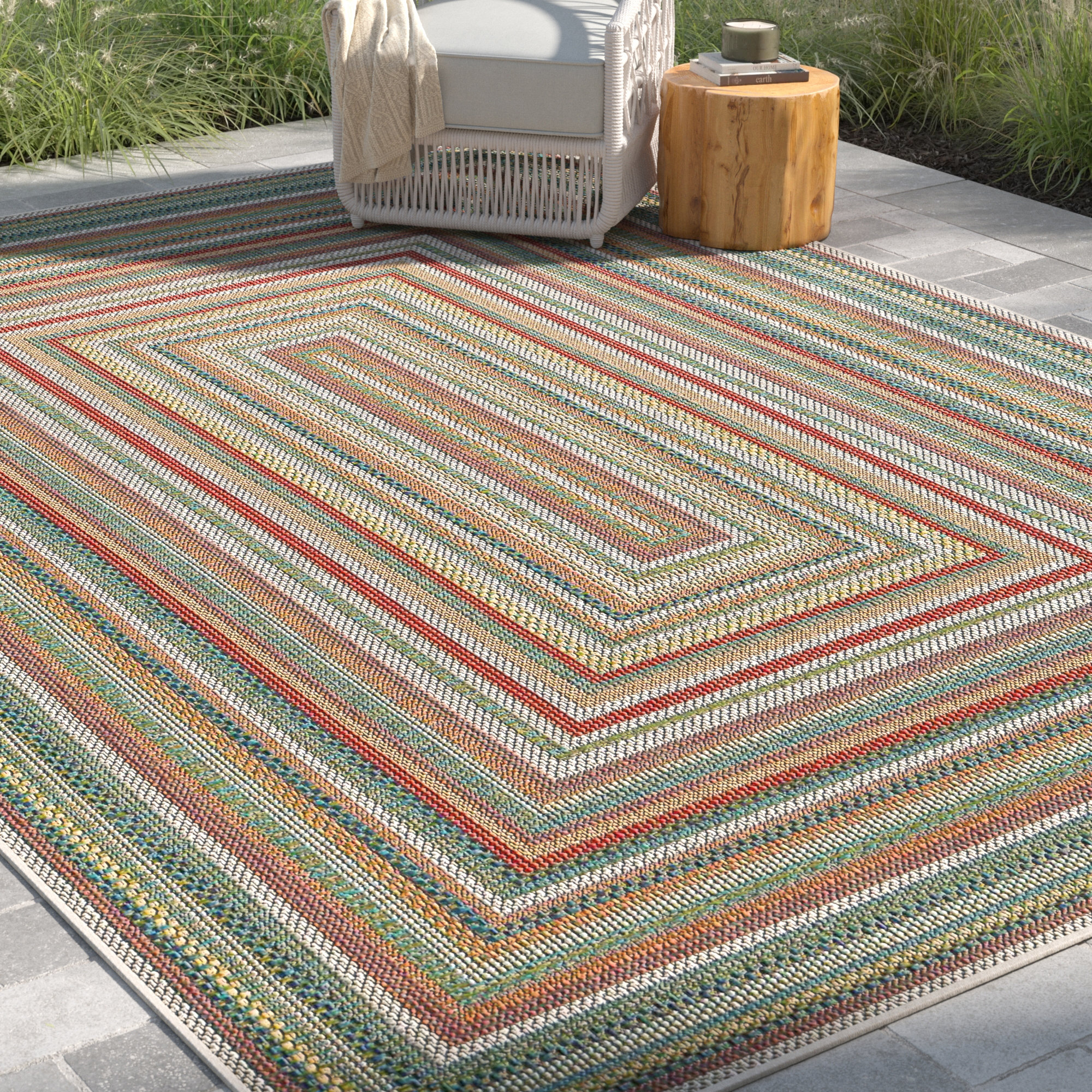 Lucidia Multicolor Indoor Outdoor Area Rug