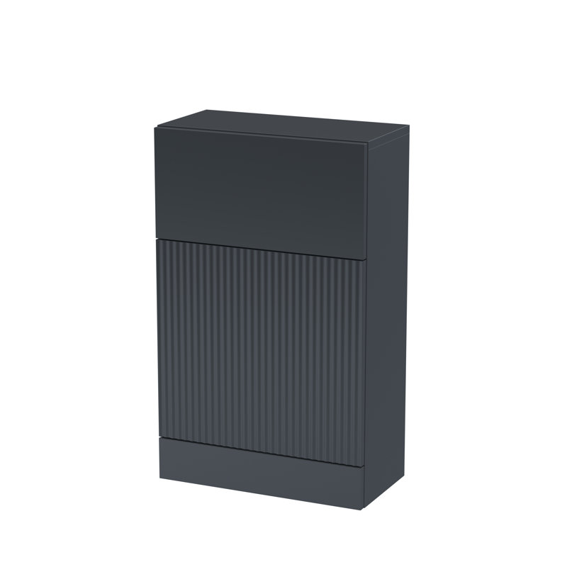 Fluted Under Sink Cabinet, Anthracite