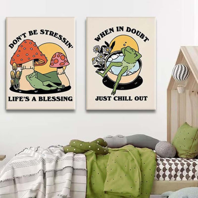 2 Piece Wrapped Canvas Wall Art