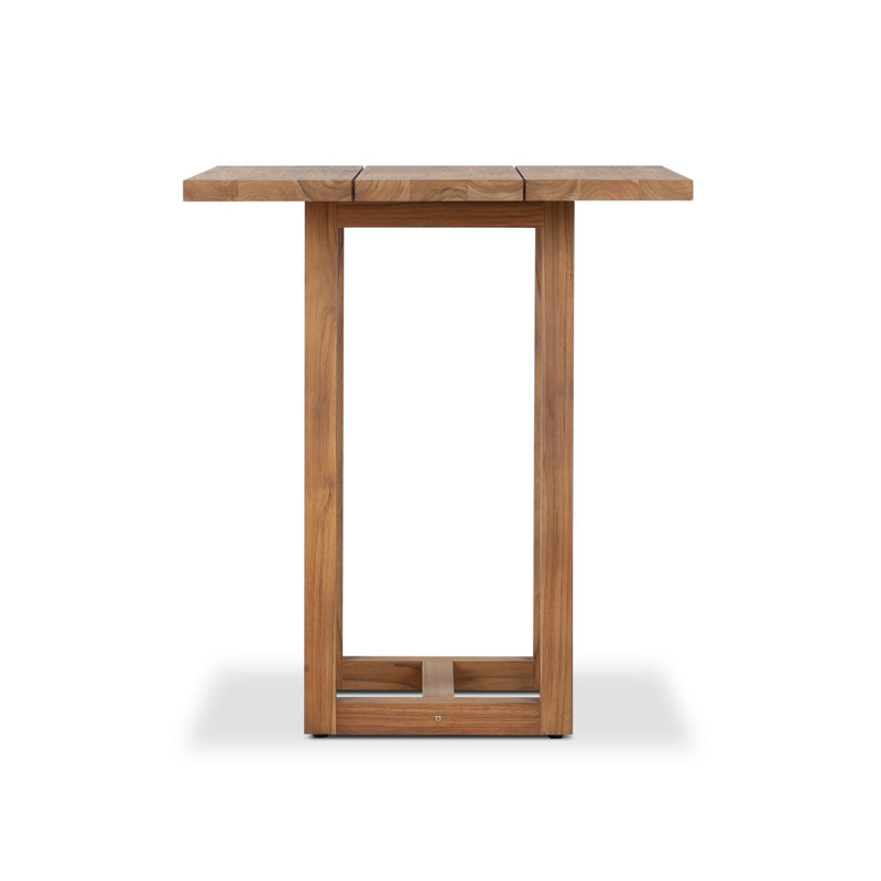 Stapleton Outdoor Square Teak Bar Table