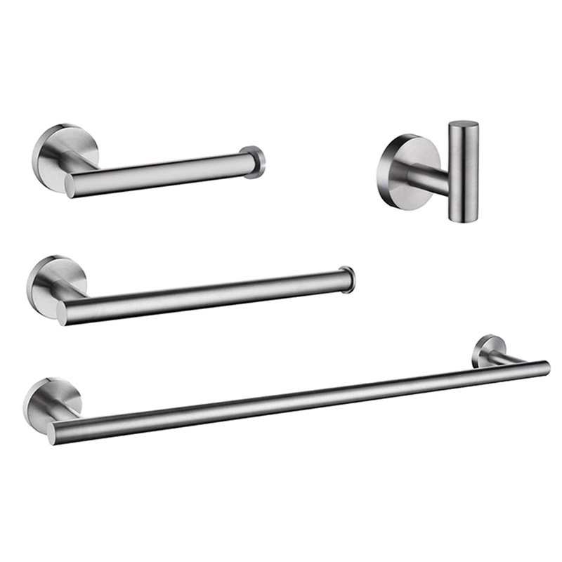 Ensemble de quincaillerie de salle de bain 4 pièces, Chrome