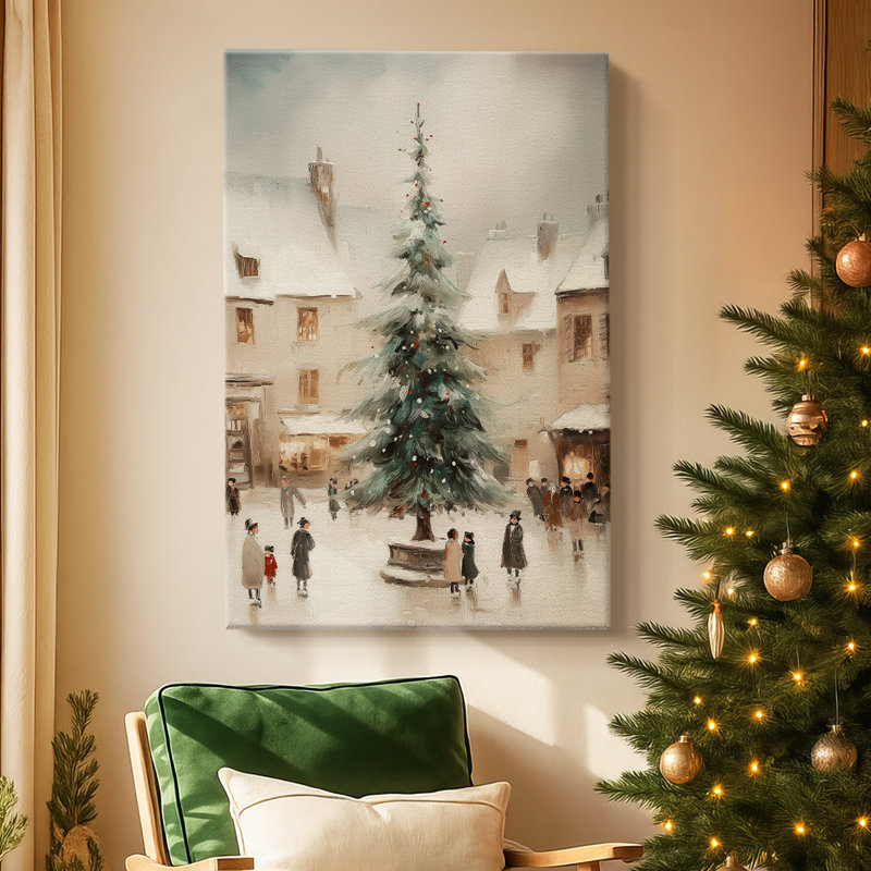 Gilded Whisper of Wreath - Toile tendue avec châssis de qualité supérieure, H 60 po x l 40 po