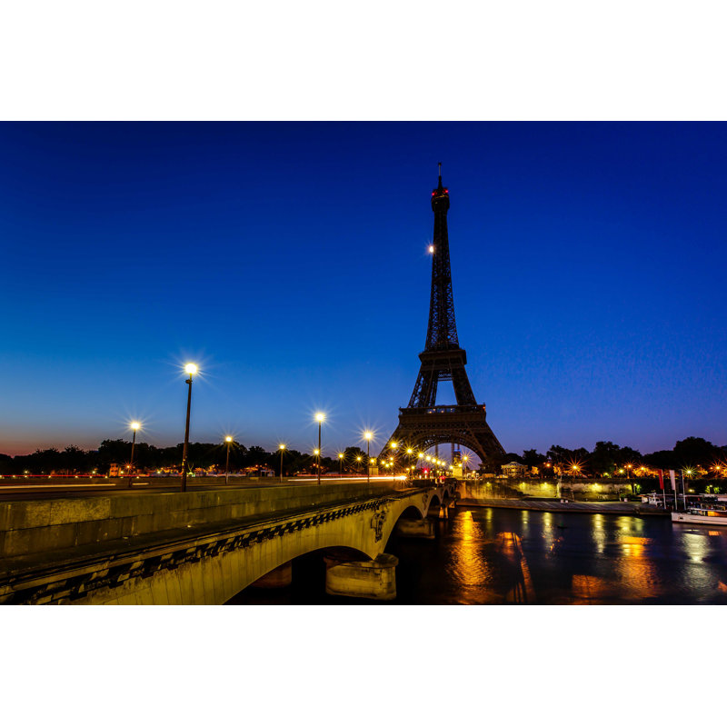 Tour Eiffel - Photographie sur toile tendue, H 12 po x l 18 po