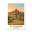 St Vigeans, Scotland - Hilltop Church And Pictish Stones Travel Poster, Romantic Highland Village. Giclee Print On Wrapped Canvas. Wall Art, Home Decor - Religious & Cultural Sites, Scotland - Wrapped Canvas Print-352522760