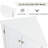 White Triangle Bathroom Storage Cabinet With Adjustable Shelves - Modern Style For Home Adds Value To Your-1016075525