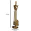Akmaral Iron Fireplace Tool Set-1724056487