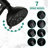 Shower With Drill- Stainless Steel, Dual Heads, 1.8 Gpm Flow, Moisturizing Fog 26" Drillless Steel Sliding Rod 7 Spray Patterns, Finish, 1/2" Connection Size