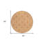 Tapis rond ivoire 8 po