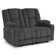 Electric Reclining Loveseat Sofa with Heat and Massage, Cup Holders, USB Charge Port