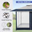 Abri de jardin avec moustiquaire 13 pi x 13 pi-98142042
