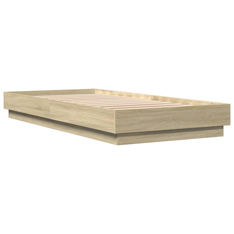 Pasol Bed, Sonoma Oak, European Single (90 x 200cm)