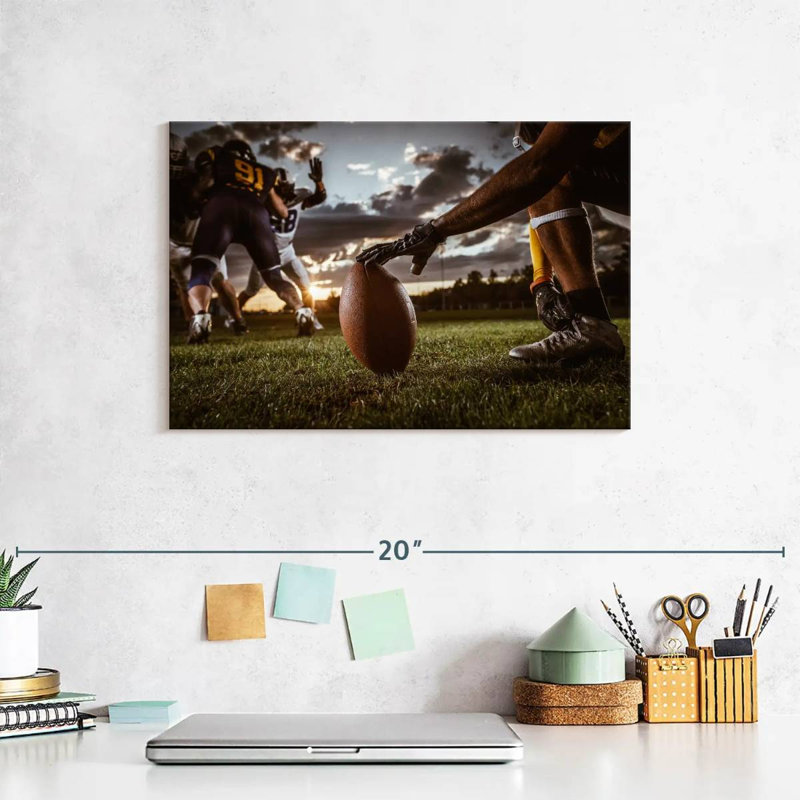  «American Football Game», H 8 po x l 12 po