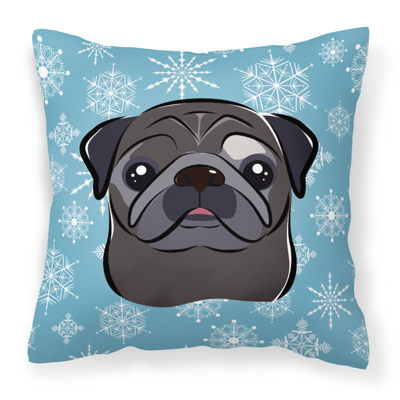 Coussin Snowflake, Gris